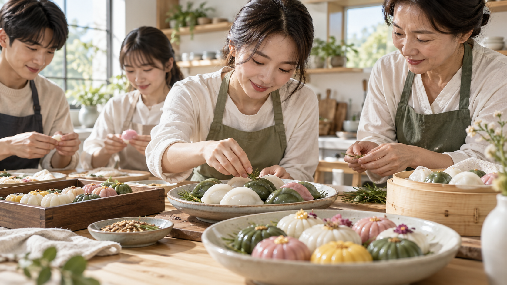 전통 떡 만들기 AI 소개 이미지